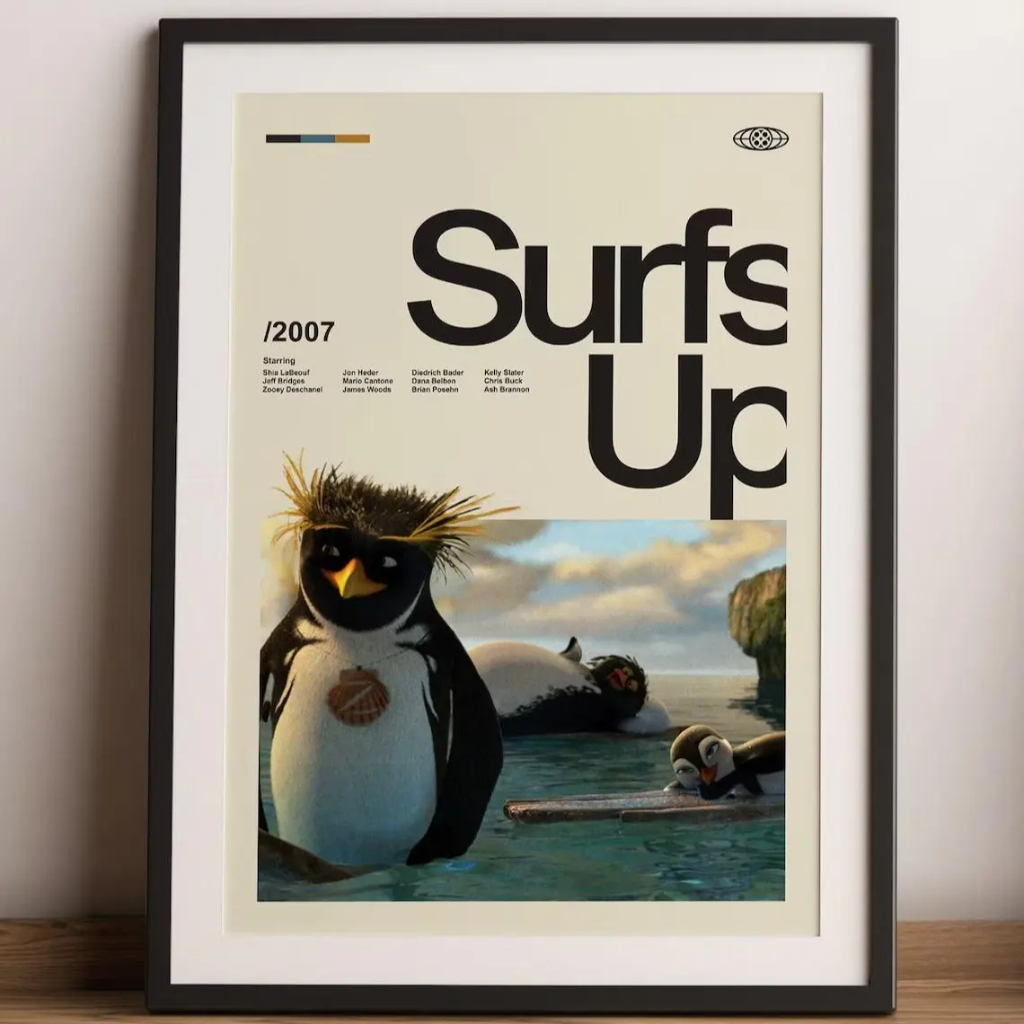 Surfs Up Poster, Premium Artwork Film Print, Home Decor, Wall Decor, Gift For Fan Surfs Up(Note: Frame shown for display only)