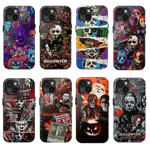 Horror Movie Phone Case Halloween Michael Myers, Freddy Krueger, Jason Voorhees Compatible with iPhone