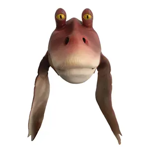 Jar Binks Cosplay Mask Realistic Halloween Latex Full Head Mask Adult