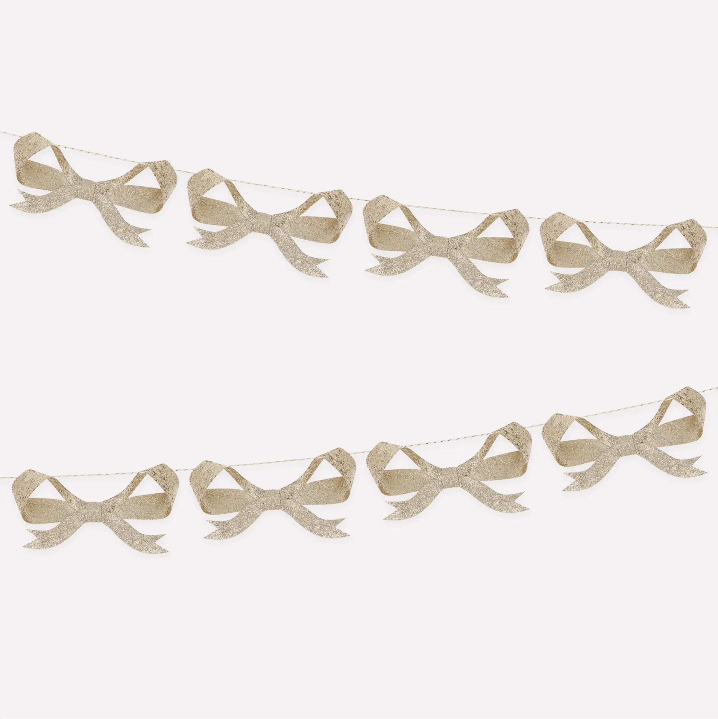 Glitter Bow Garland