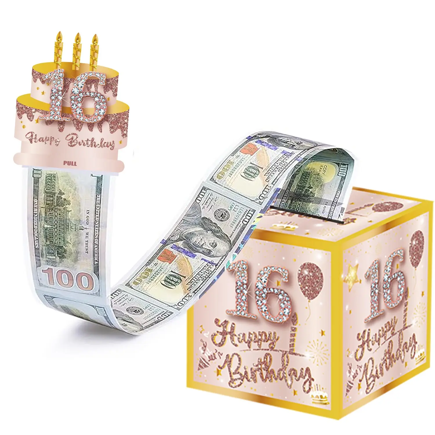 Surprise Party Theme Decoration Cash Pull Money Box, Festival Party Venue Atmosphere Decor, Fun Props for Celebrations, Festival Party Supplies, Unique Birthday Gifts