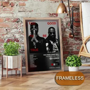 Meek Mill Album  Poster Music Album Modern Art 2D Poster, Suitable For Bedroom Living Room Decor. Vibrant Colors, Clear Images Ideal For Home Office Decor.