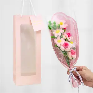 Handmade Twisty Stick Artificial Flower Bouquet, Long-Lasting Mother's Day Graduation Gift, Premium Home Decor, Beautiful Packaging