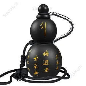 Wukong Gourd 28oz Leakproof BPA-Free Tritan Water Bottle with Strap, Portable Reusable Outdoor Drinkware, Unique-Style Kitchenware Sports Bottle
