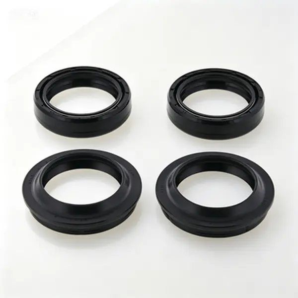 Front Fork & Dust Seal Kit Compatible with Buell Honda Suzuki Yamaha Motorcycle, Premium Replacement Suspension Seals, No Glue Needed, Reusable, Durable Dust Wiper Seal Set for Off-Road Dirt Bike Street Bike