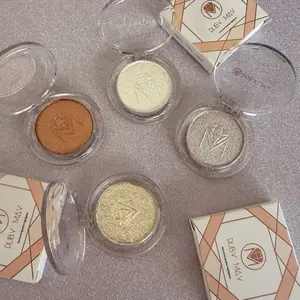 Ruby May Diamond Sparkle Highlighter, Glitter Cosmetic Makeup with Vibrant Pigment