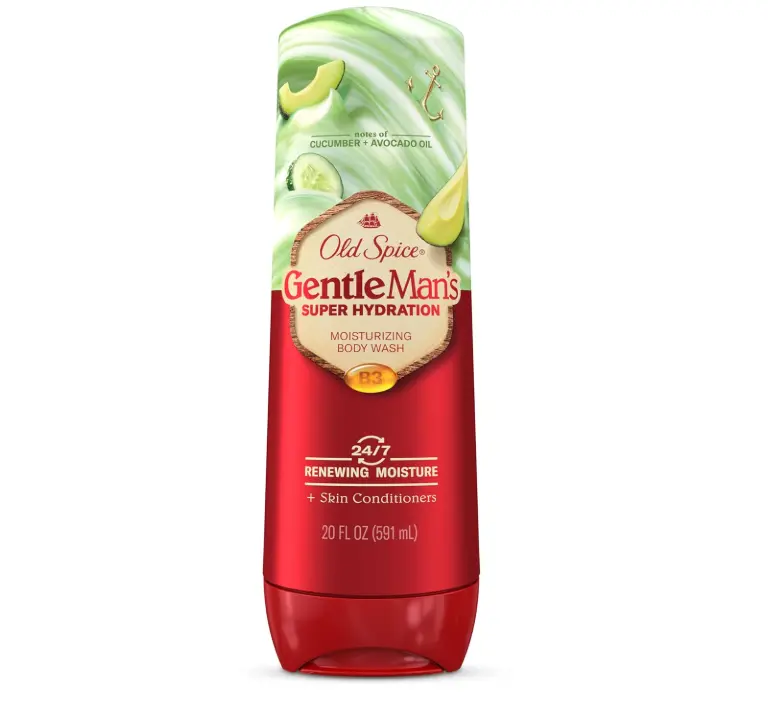 Old Spice Super Hydration Body Wash GentleMan’s Blend, Cucumber + Avocado Oil Scent for Deep Cleaning and 24/7 Renewing Moisture, 20 oz