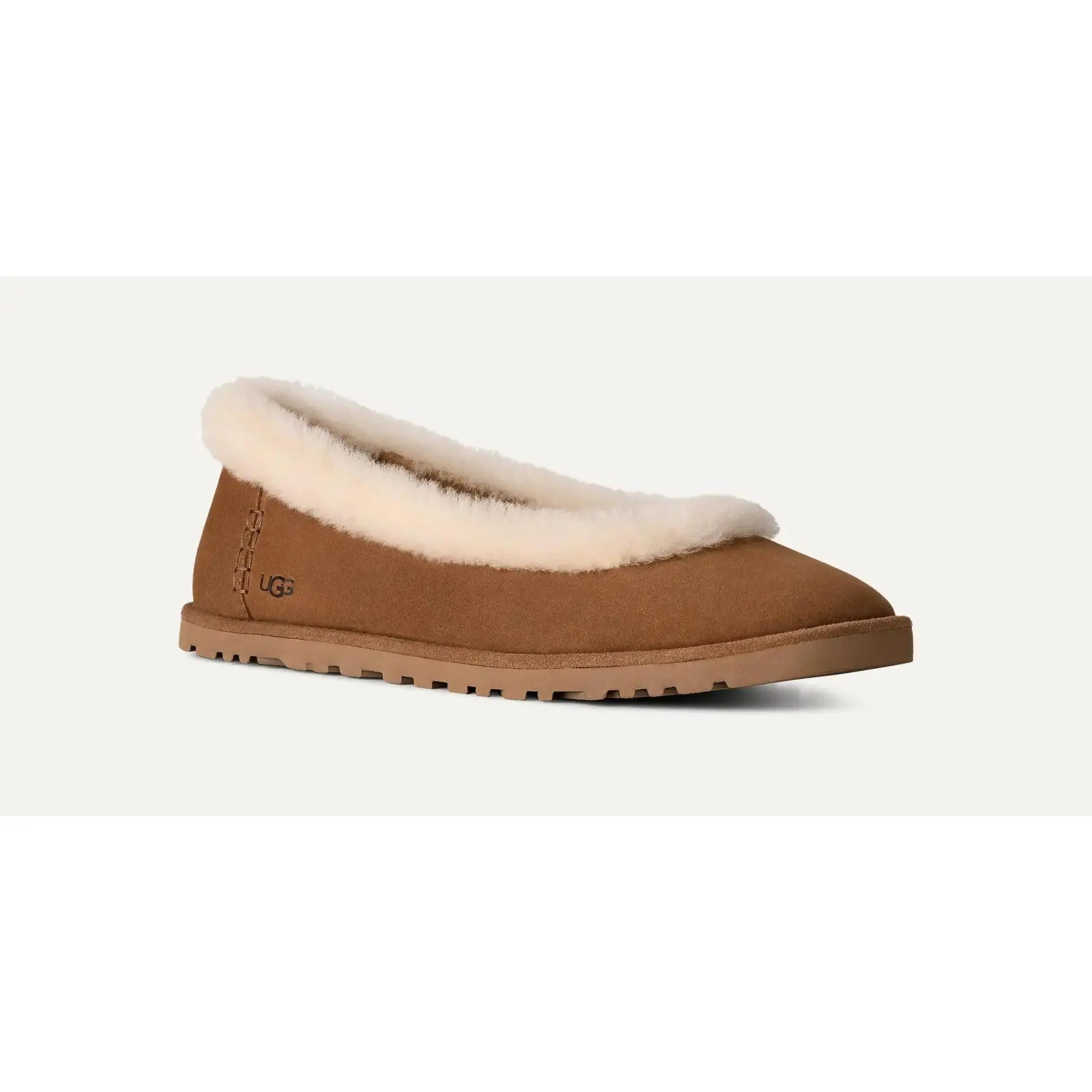 [1178111-CHE] WOMENS UGG ZORA BALLET FLAT 'CHESTNUT'