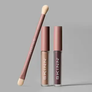 LIVE EXLUSIVEl SKINN Cosmetics Linen + Plum + Eye Shadow brush
