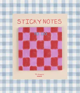 To Do Checkered Sticky Notes 3" x 3" 50 pages, adhesive