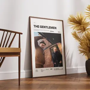 The Gentlemen Poster, Guy Ritchie Cult Movie Poster, Charlie Hunnam and Colin Farrell Poster, The Gentlemen Print, Movie Wall Art Unframed Poster, Aesthetic Poster, Home & Office,  Modern Wall Decor, Aesthetic Room Art