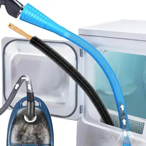 2 Pieces Dryer Vent Cleaner Kit, Dryer Lint Vacuum Attachment with Dryer Lint Remover Brush for Power Washer and Dryer Vent Vacuum Hose Cleaner Replacement Parts