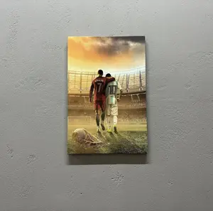 Lionel Messi Cristiano Ronaldo, Trendy Canvas, Cristiano Ronaldo Artwork, Lionel Messi Art Canvas, Sport Canvas Art, Motivation Canvas,