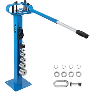 【fathersdaygift】VEVOR YP-38 Metal Bender 1"-3" Flat Bar Square Rod Bending 7 Dies w/ Floor Stand, Hand Tools, Construction Tools