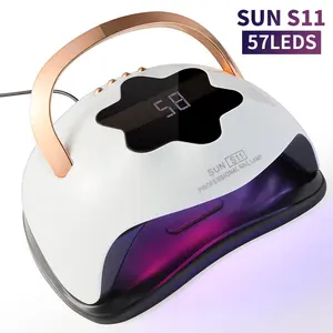 57LED Professional UV LED Nail Drying Lamp for Nails Gel Polish Dryer with 4 Timer Setting Auto Sensor Manicure Light Equipment