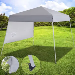 SUPERDEAL 8x8 Ft Pop Up Canopy, Outdoor Canopy Tent with Wheeled Bag, 4 Sand Bags, 8 Stakes, 4 Ropes for Camping, Beach, Backyard
