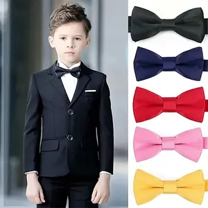 Plain Color Bow Tie For Boys, Primary School Performance Suit Dress Ties