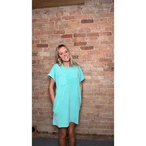 The Colter T Shirt Dress-Mint