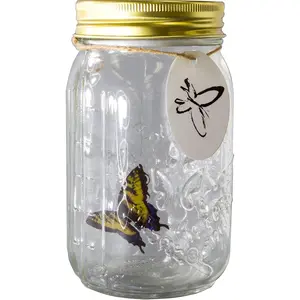 Animated Butterfly in a Jar Yellow Swallowtail Figurine by SciencePurchase