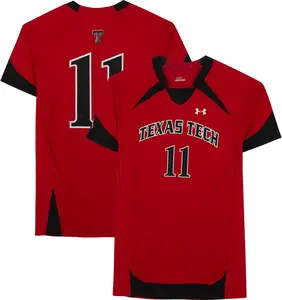 Texas Tech Red Raiders Team-Issued #11 Red Jersey from the Athletics Program - Size M