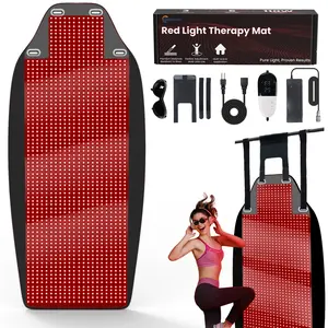 Red Light Therapy Mat - 74*33.5in (Extra 20% Larger) Red Light Therapy Pad Blanket with 1443pcs LED Beads (660nm + Infrared 850nm), for Full Body Pain Relief, Improve Sleep, for Home, Travel