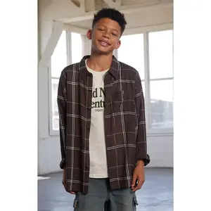 Pacsun Kids Plaid Flannel Long Sleeve Shirt