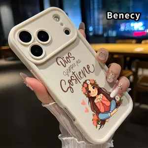 Phone Case for iPhone 17 Pro Max 16 Plus 15 14 13 12 11 Air E Divine Support Full Body Protection Shockproof Soft Silicone Cover