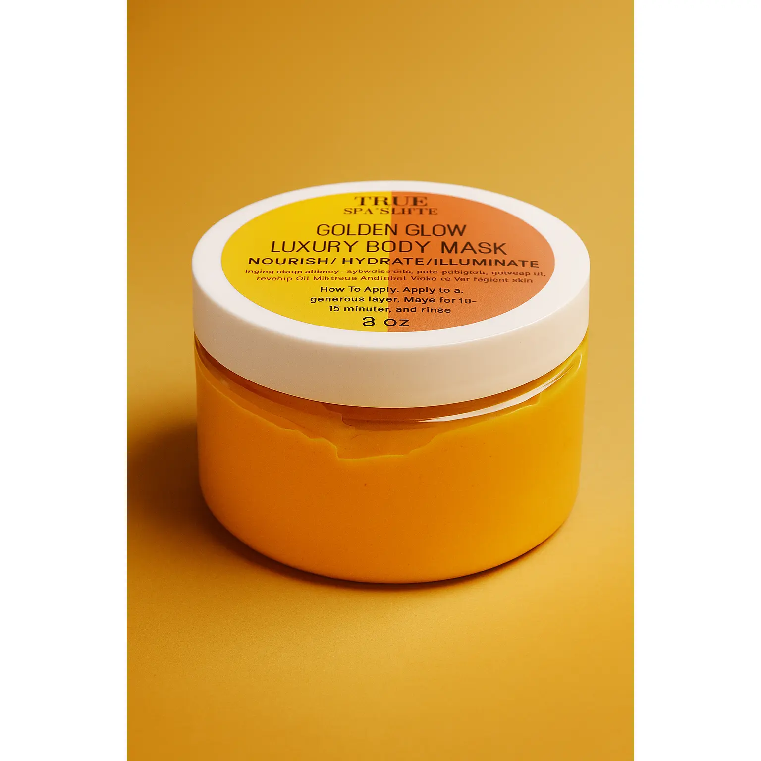 Gold Glow Luxury Body Mask Clay Golden