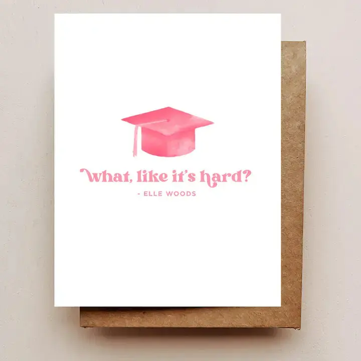 Elle Woods Grad Card
