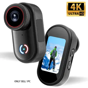 Thumb Action Camera, Thumb POV Portable Body Cam, 4K Video, Magnetic & 360° Rotatable Clip, IP65 Waterproof | Hands-Free Vlogging Camera, for Pet, WalkingWork, Travel,Birthday Gift