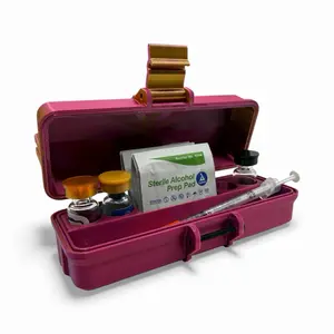 Peptide Travel Case ( 4x 3mL Vials and Accessories) Peptide Storage Box, Pep Case