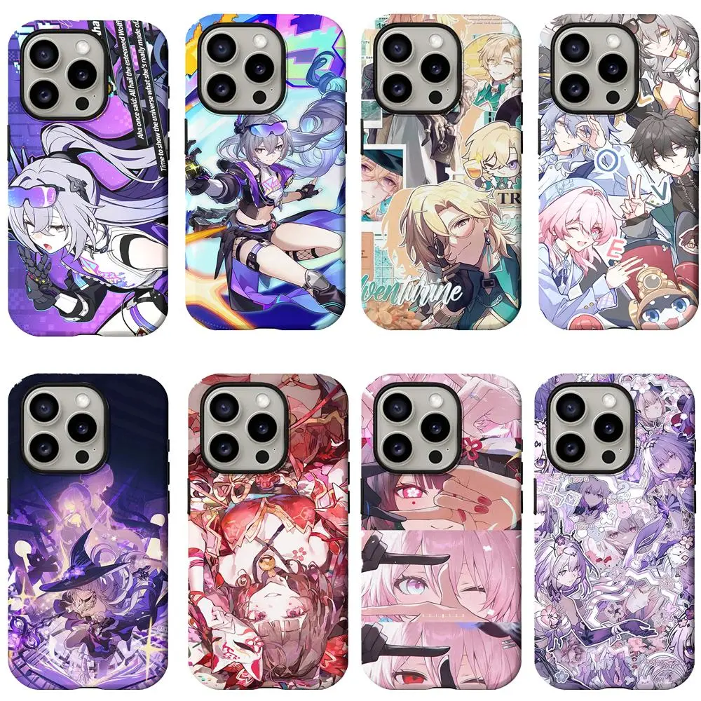 Gamer Trend Honkai: Star Rail Custom Silicone Smartphone Case - Durable Shockproof Protection Casing for iPhone 17 Pro Max/Air,16 Pro,15,14 Plus,13,12,11 & Samsung S26-S23 Plus Ultra - Ideal Gift for HSR Fans