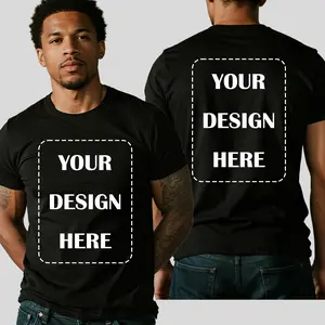 Customizable Men's T-Shirt Mockup Set, Black & White Blank Tee Template, Front Back Design Display T-Shirt Mockup, Editable Print Ready T-Shirt Bundle