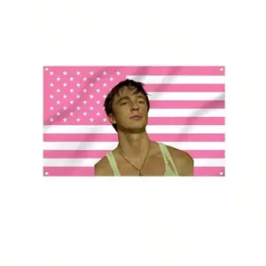 3x5 Foot Drew Starkey Rafe Cameron Decorative Flag, Double-stitched with 4 Brass Grommets, Wall Hanging Tapestry for Room Decor, College Dorm