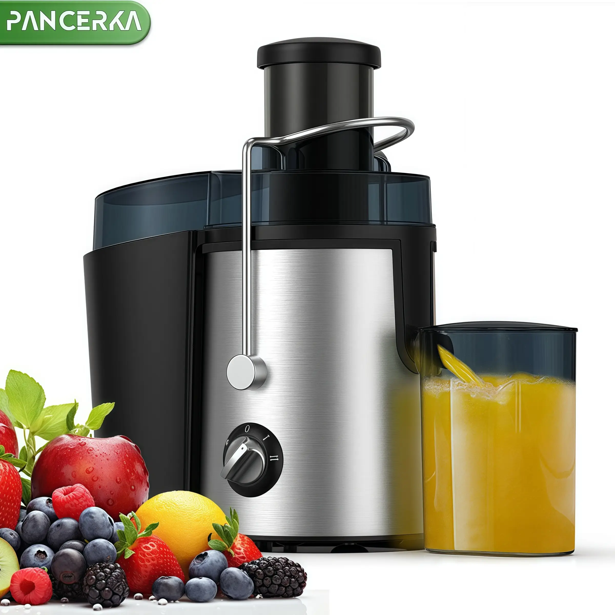 Electric Juicer Machines for Vegetable and Fruit, 800W Centrifugal Juicer with 3" Wide Mouth, BPA-Free and Easy Clean Design