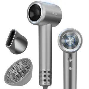 High Speed Hair Dryer Professional Salon Grade Air Speed, Negative Ion Hair Care Quiet Design Suitable for Thick Hair/Styling with Nozzle & Diffuser, Double Motor Life
