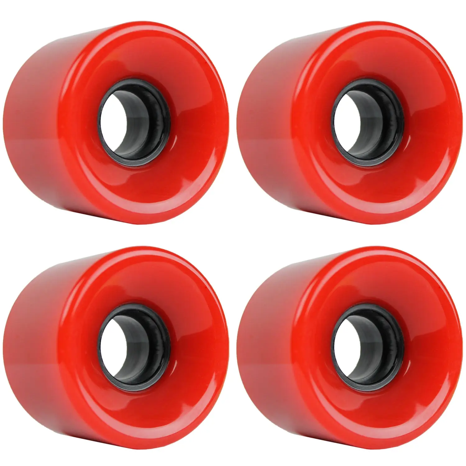 59mm x 43mm 83A 186C Red  Wheels (Set of 4)