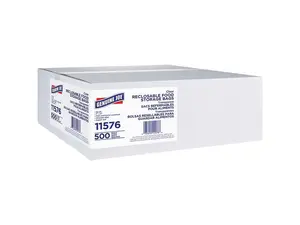 Genuine Joe Reclosable Food Storage Bags 1-Quart 1.75mil 500/BX CL 11576