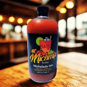 Mr.MichMix Michelada Mix Non-alcoholic Perfect for Beer Tequila or Vodka 32 fl oz Est.2021