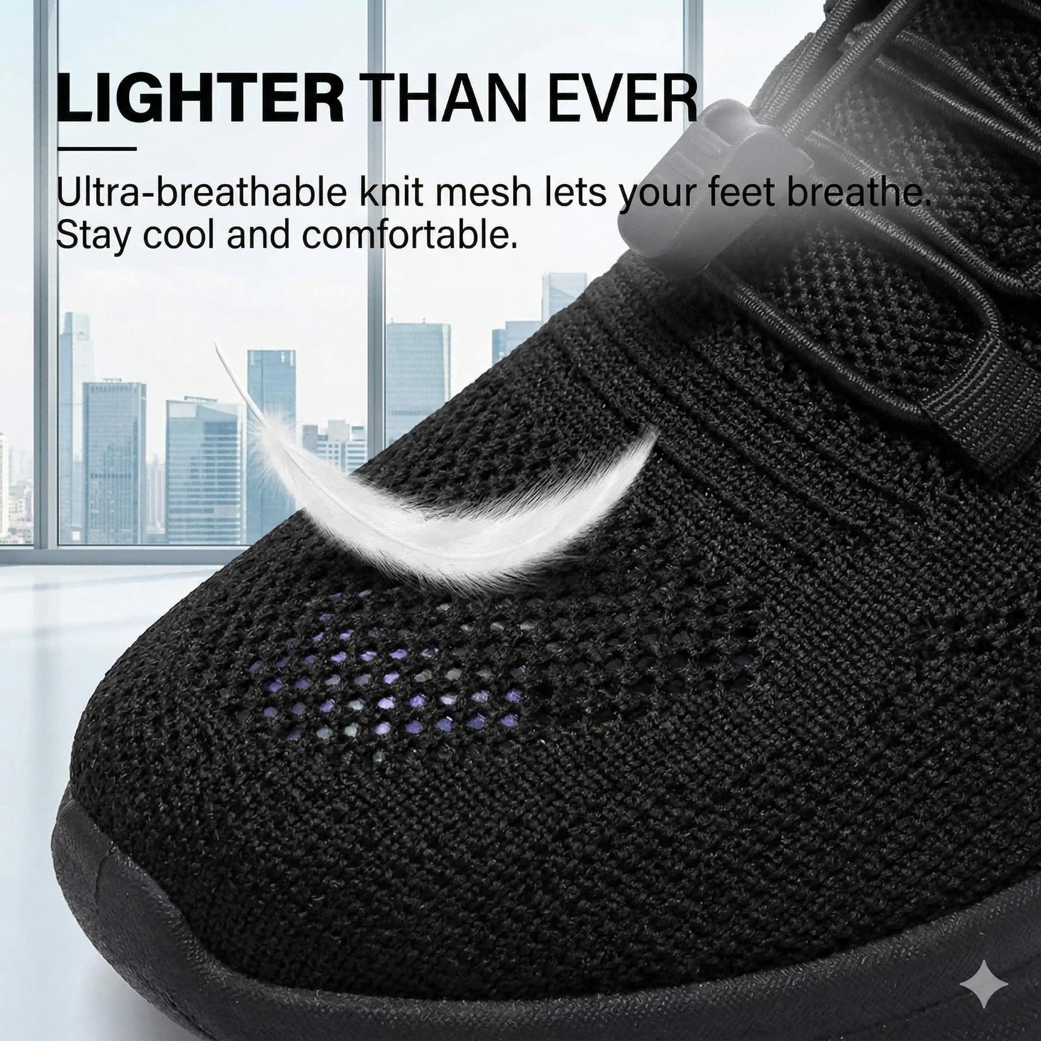 Stop Hot Feet! Performance Mesh Active Sneakers | Hyper-Cool & Ultralight Design.