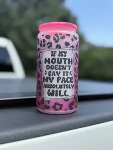 Frosted Hot Libbey Glass Cup (oopsie Cup)