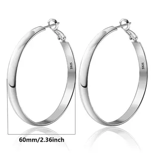 gothic star Sterling Silver Hoop Earrings for Women, 925 Stay Closed Adjustable Huggie Earrings with Gift Box