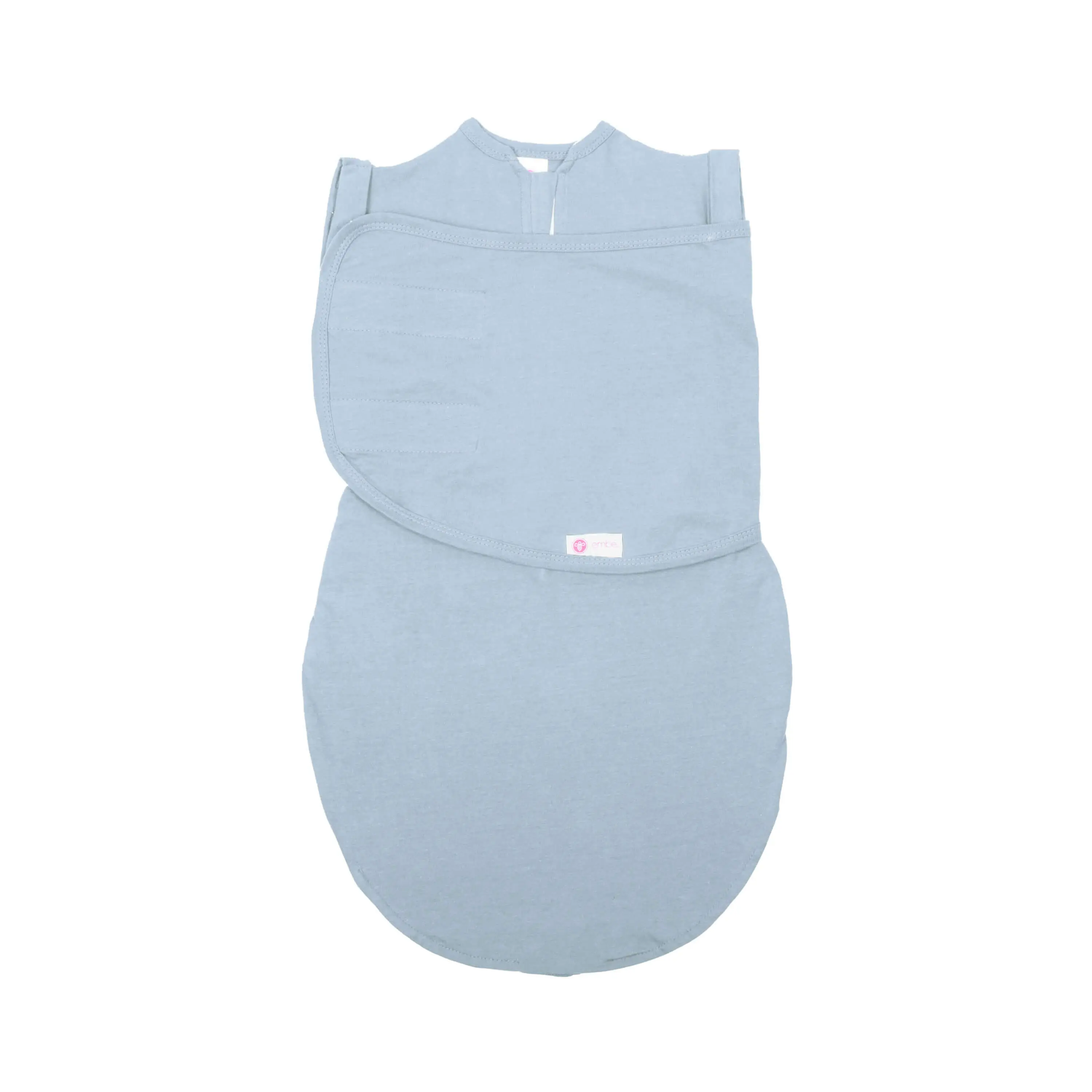 embé 2-Way Transition Swaddle Sack, 12-18 lbs, Diaper Change w/o Unswaddling, Arms in and Out, Legs in and Out Design, Warm Up or Cool Down 100% Cotton, 3-6 Months