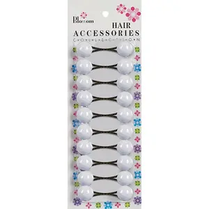 BLOSSOM - Hair Accessories Hair Knockers 10PCs White #PPP01-01