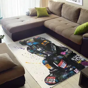 Graffiti Companion Art Rug Home Décor
