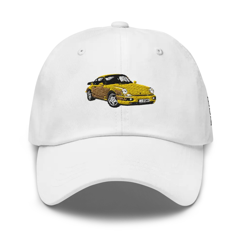 Yellow Porsche Dad hat