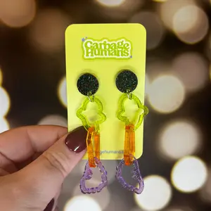 Halloween chain link earings