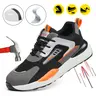 Men & Women Color block Lace Up Mesh Steel/Composite Toe Safety Sneakers—Lightweight Breathable Anti smash Anti puncture & Anti slip Work Shoes Summervibes Footwear Worker Spring Glow Up Steel Toe Boot Shoe zapatos para trabajo SummerWins DealsForYouDays,