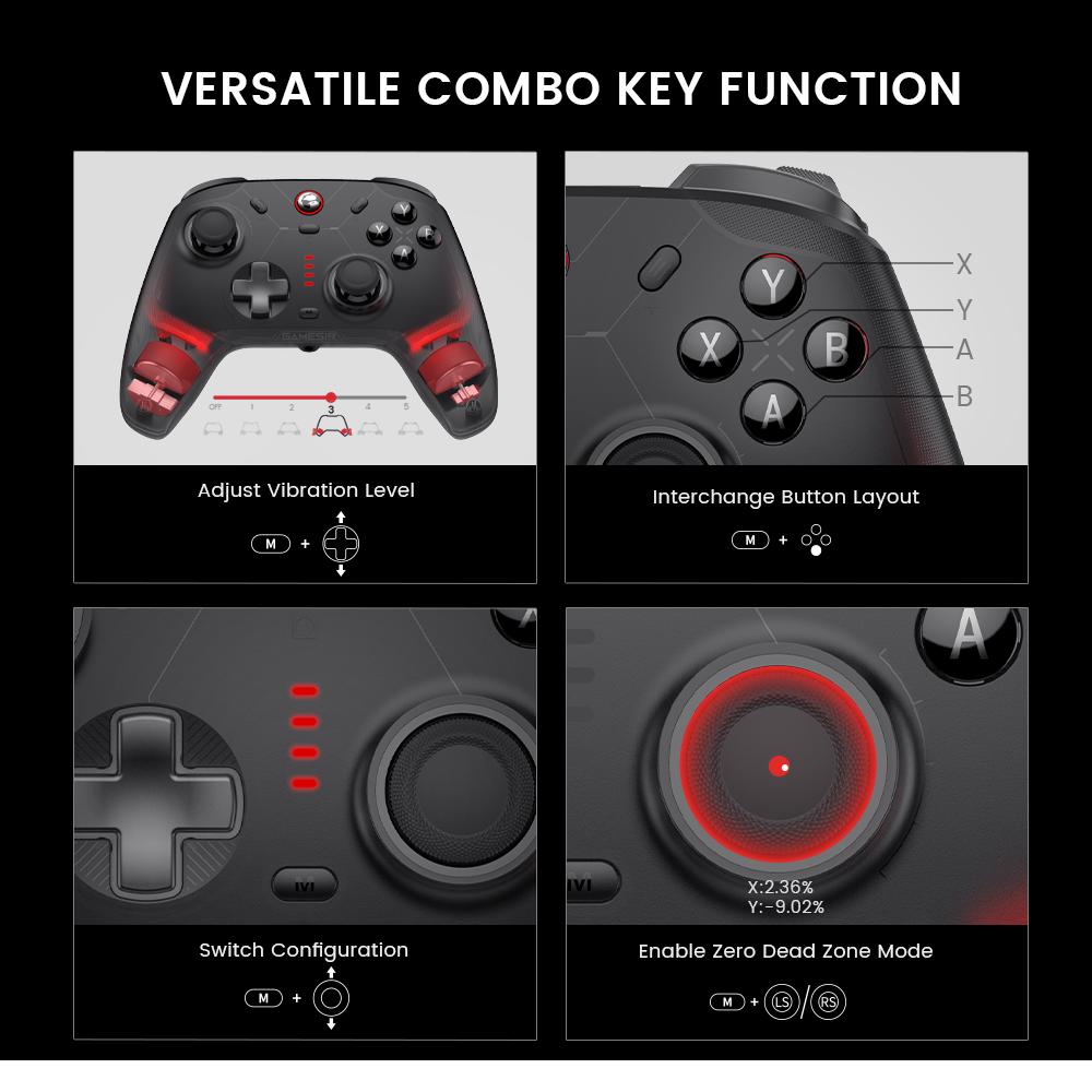 GameSir Cyclone 2 (Not for Xbox) Wireless Controller for PC/Switch/iOS/Android with Mag-Res TMR Sticks, Hall Effect Triggers, RGB Lighting, 6-Axis Gyro
