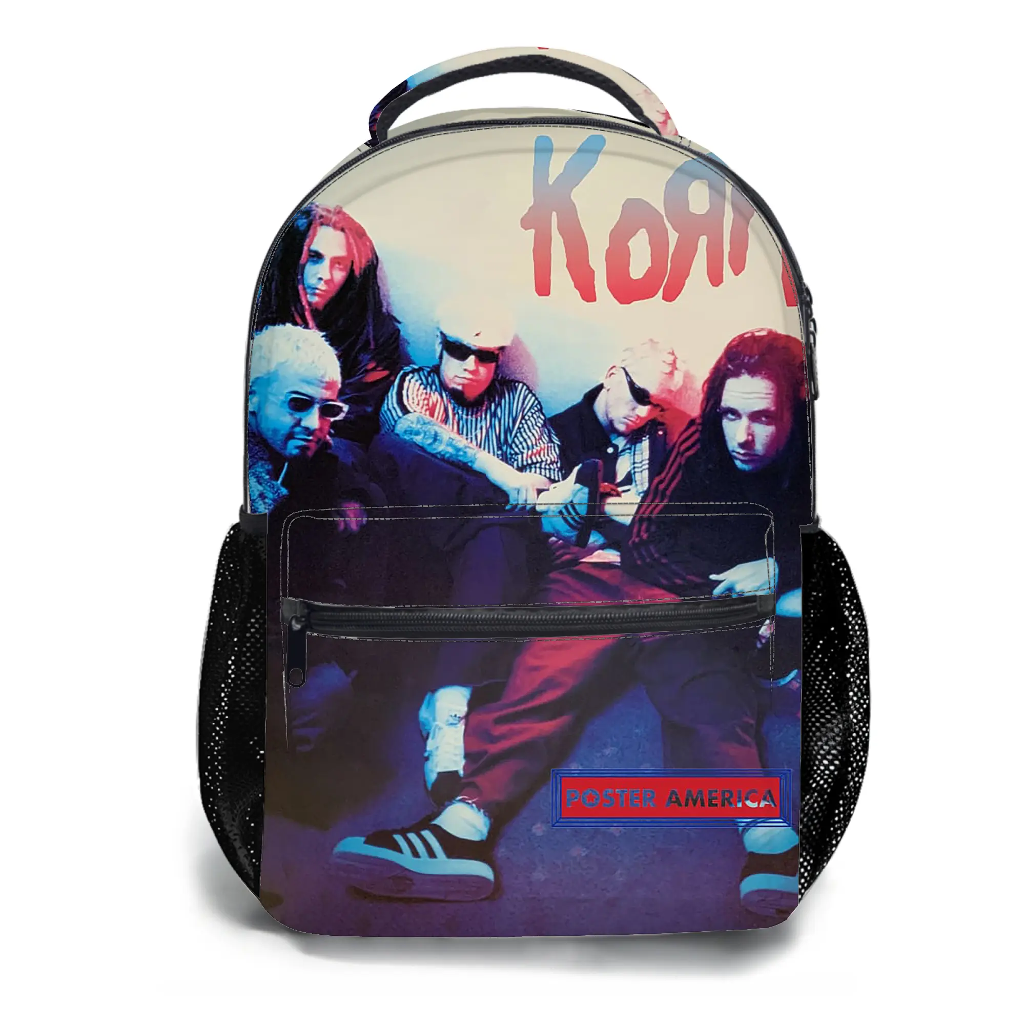 Korn-Band-Backpacks for Girls, Cute School Backpack for Girls Boys, Aesthetic Bookbag for Teens, Lightweight Classic Backpack for Travel, Work, Picnic A-36